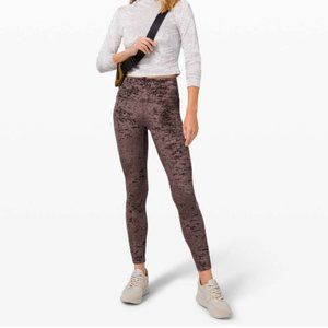 Lululemon Wunder Lounge High-Rise Tight 28" Crushed Velvet French Press